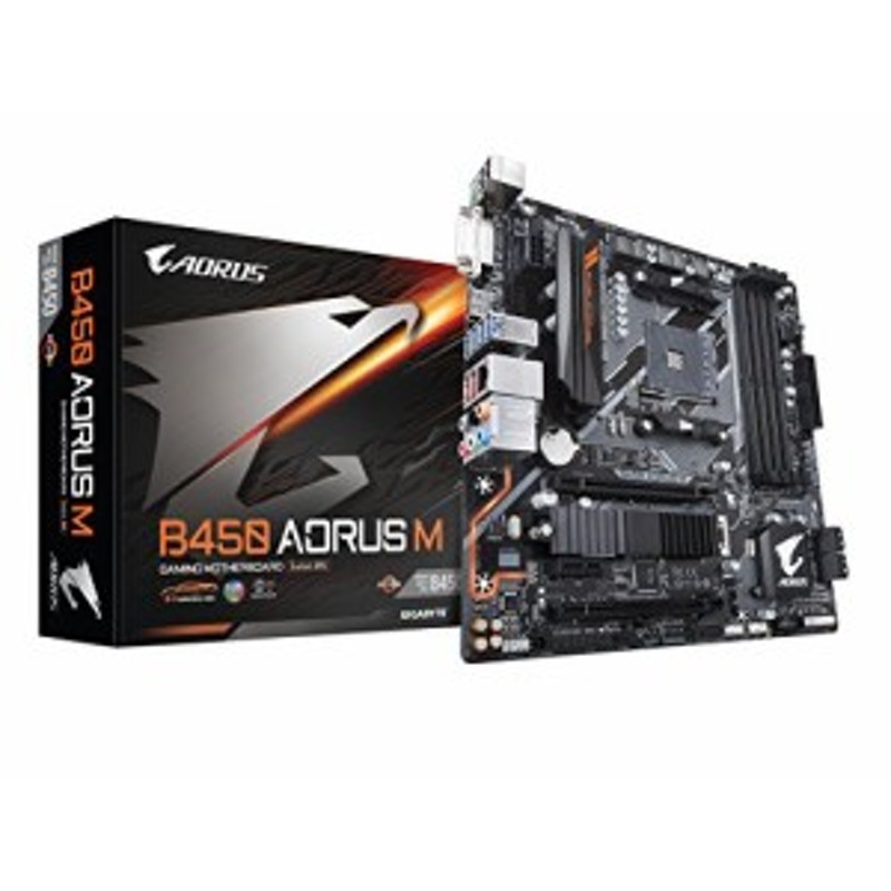 GIGABYTE B450 AORUS M Micro-ATX マザーボード AMD B450チップセット