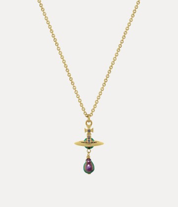 Vivienne Westwood Aleksa Pendant Necklace Gold-vitrail-medium-crystal-purple-pearl Gold-vitrail-medium-crystal-purple-pearl Women