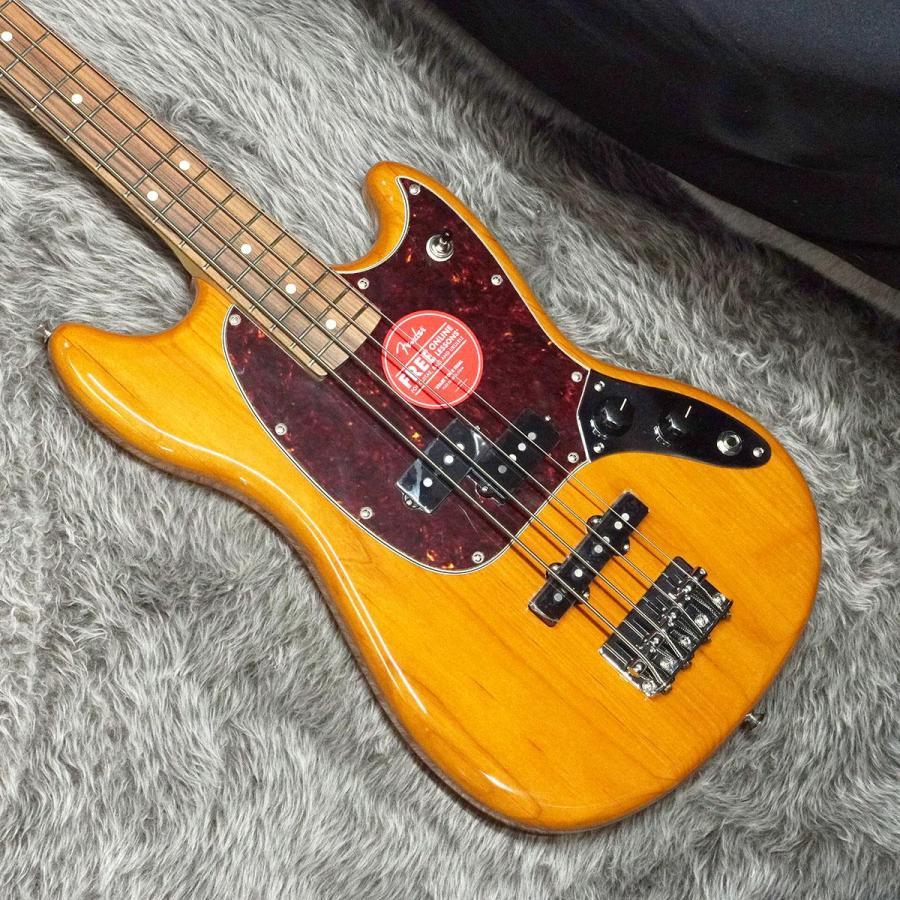 Fender Player Mustang Bass PJ PF Aged Natural