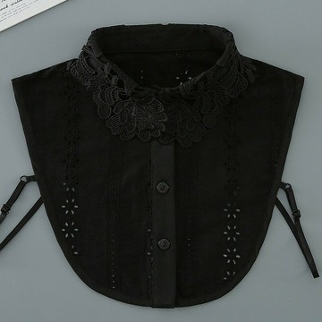 【巴黎精品】現貨+預購 假領子襯衫領片(提花鏤空繡花花領女裝配件2色a1gg62)