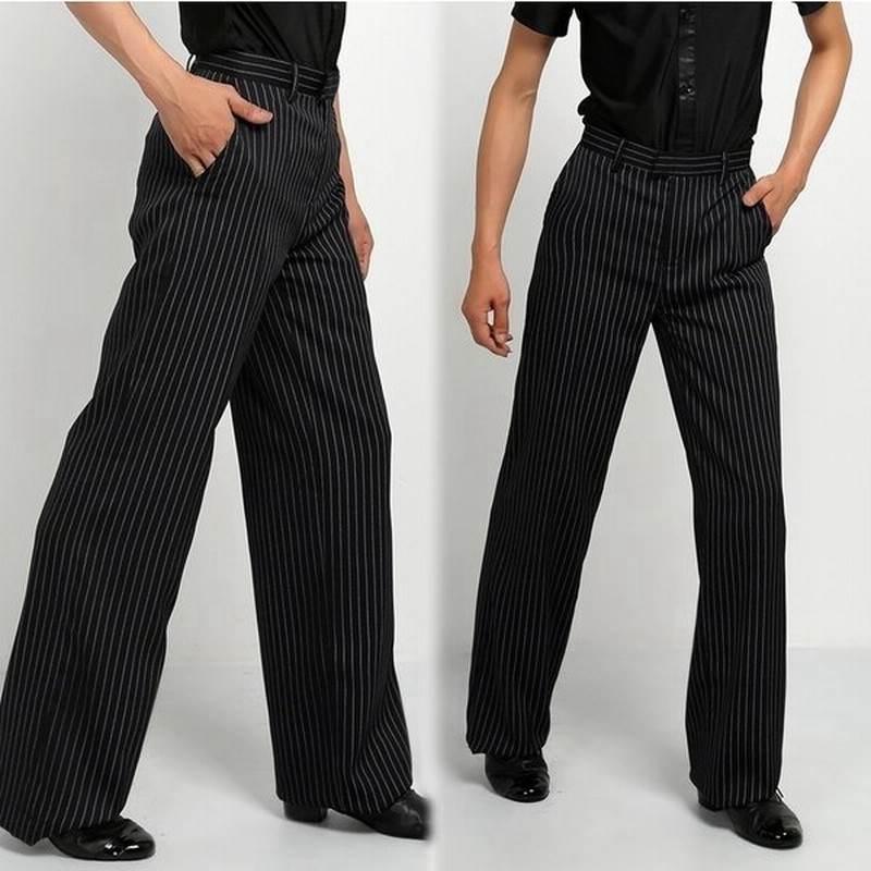 社交ダンスパンツ メンズ 男性用 黒 ブラック ピンストライプ ダンス衣装 ダンスウェア 長ズボン ロングパンツ スラックス ボトムス モダンダンス 通販 Lineポイント最大0 5 Get Lineショッピング