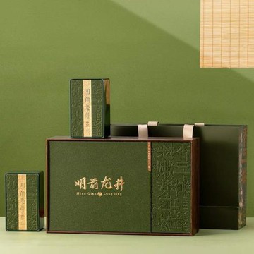 明前龍井茶葉禮盒空盒半斤一斤裝綠茶包裝盒空禮盒子2025新款