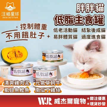 【威杰爾】汪喵星球 低脂無膠主食罐 主食罐 貓主食 無膠貓罐 胖貓 貓罐頭 罐頭 貓食品 貓罐 肉泥罐【A013】