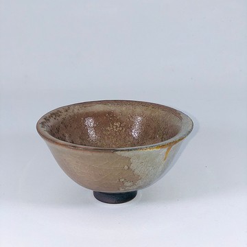 【唯一手作】柴燒小茶碗-雪見櫻 JC053