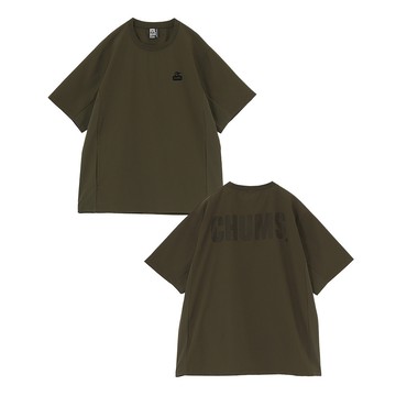 CHUMS Airtrail Stretch CHUMS T-Shirt 男 短袖上衣 卡其綠 CH012580M022