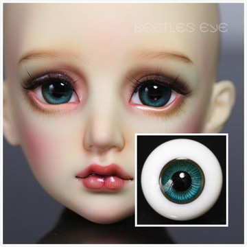 【Beetles】BJD 娃用玻璃眼珠 R-23 褐藍彩石 12MM/14MM/16MM眼珠