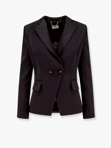 Double-breasted blazer with covered buttons - ELISABETTA FRANCHI - gender_Woman