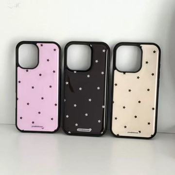 韓系ins星星滴膠黑邊適用iPhone17promax手機殼17air/17新款