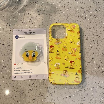 趣味可愛小黃鴨崔迪適用于iphone17pro手機殼蘋果15保護套14雙層防摔13新款16promax帶支架max超好看外殼女款