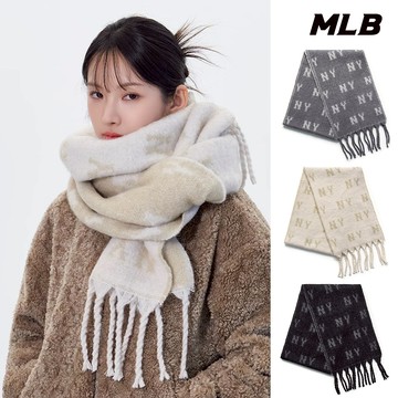 MLB 雙面流沙圍巾 Monogram系列 紐約洋基隊 (3AMFM0156-三款任選)【官方旗艦店】