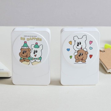 1107 BE HAPPIER 22.5W折疊式三合一Qi2磁吸支架無線充電器