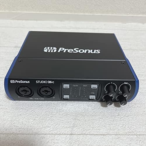 PreSonus Studio 26c オーディオ MIDIインターフェース 24Bit 192kHz 2入力 4出力USB-C互換 Studio O