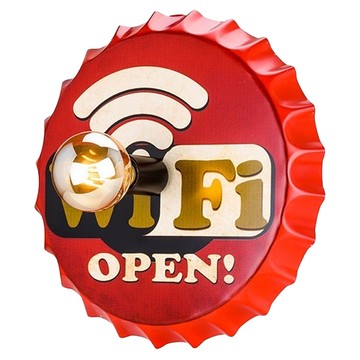 Honey Comb 工業風分享壁燈 獨特瓶蓋造型  紅色系