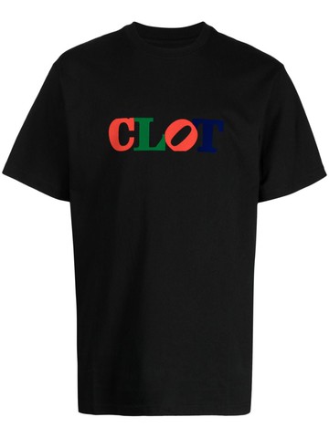 CLOT - Love logo-print cotton T-shirt - men - Cotton - XL - Black