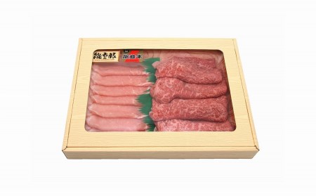 能登牛・能登豚しゃぶしゃぶセット（500g）