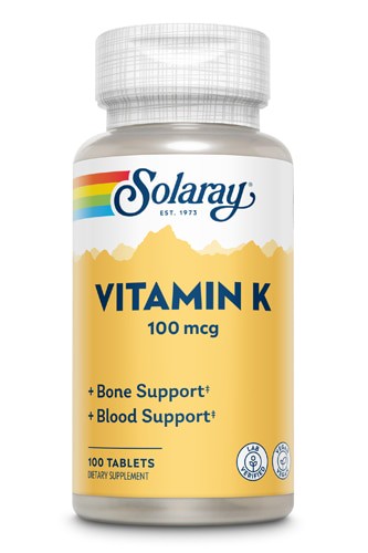 Solaray Vitamin K 100 Tablets