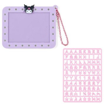 asdfkitty*DIY文字 相框吊飾-庫洛米相框+粉紅色文字-可當行李吊牌 裝飾包包.壁飾-正版