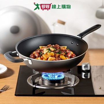 ASD 傳統系列不沾炒鍋36cm附蓋 鍋子 炒鍋 鍋具【愛買】