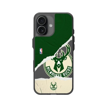 iPhone 17 Clear (相機按鈕) 酷墨灰 - NBA - 熱血系列-密爾瓦基公鹿 Milwaukee Bucks - Sweat and Tears