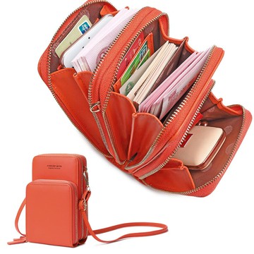 相印皮具手機包女斜背錢包2024新款韓版時尚大容量多功能迷你小包