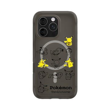 iPhone 16 Pro AirX 本質黑 - 寶可夢 Pokemon - 皮卡丘動作大集合