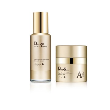 【A醛緊緻組】DF美肌醫生 EGF撫紋A醛安瓶精華18ml+超A醛煥亮緊緻霜30ml