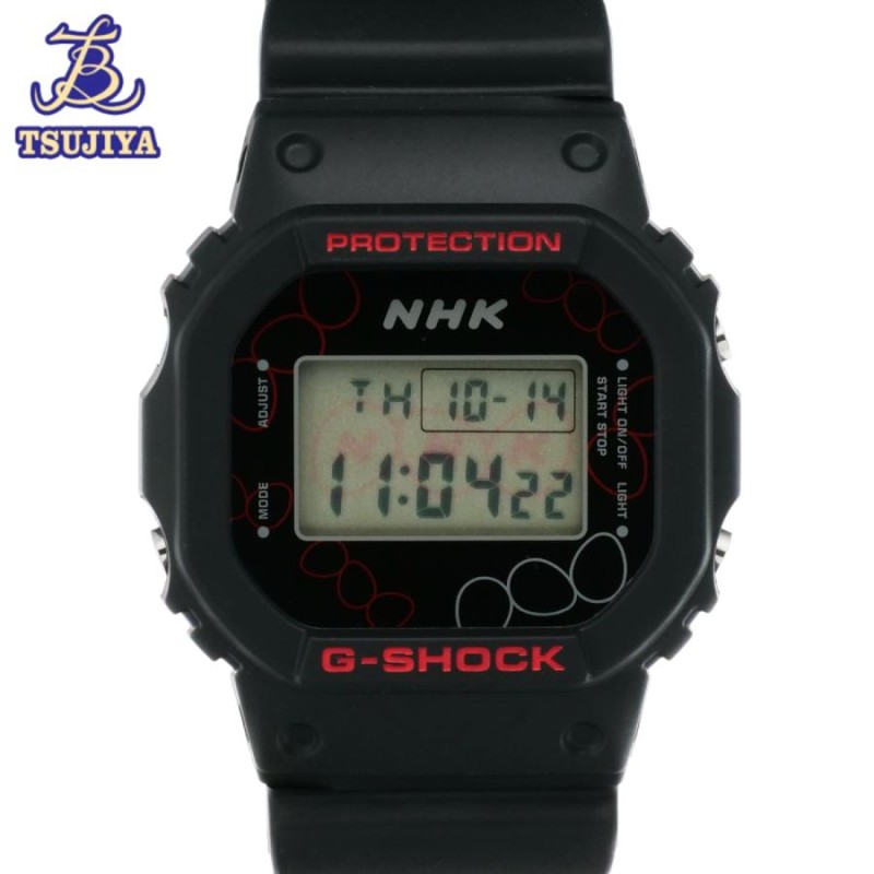 CASIO CASIO カシオ　G-SHOCK　DW-5600VT　NHKモデル　ブラック×レッド　樹脂/ステンレス/クォーツ　A【辻屋質店W0566】