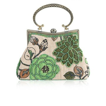 【巴黎精品】現貨+預購 晚宴包手提包-手工花朵刺繡手提女包包6色a1fi37