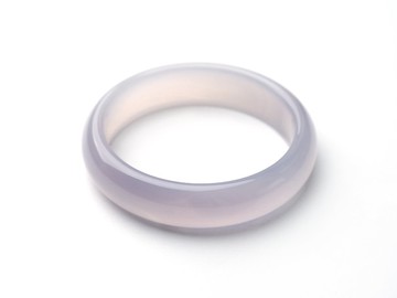 粉芸  | 粉紫玉髓 / 正圈平安鐲 / 手圍19.5 | 天然A貨玉石手鐲