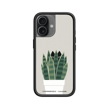 iPhone 17 Mod NX -邊框背蓋組合 (相機按鈕) 黑 - ilovedoodle (Lim Heng Swee) - Cat and Plant - 貓迷藏