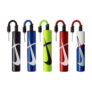 NIKE ESSENTIAL打氣筒(內附球針) 籃球 足球 排球 戶外 運動 輕量 小巧 便攜 黑 藍 紅 螢光綠 白藍