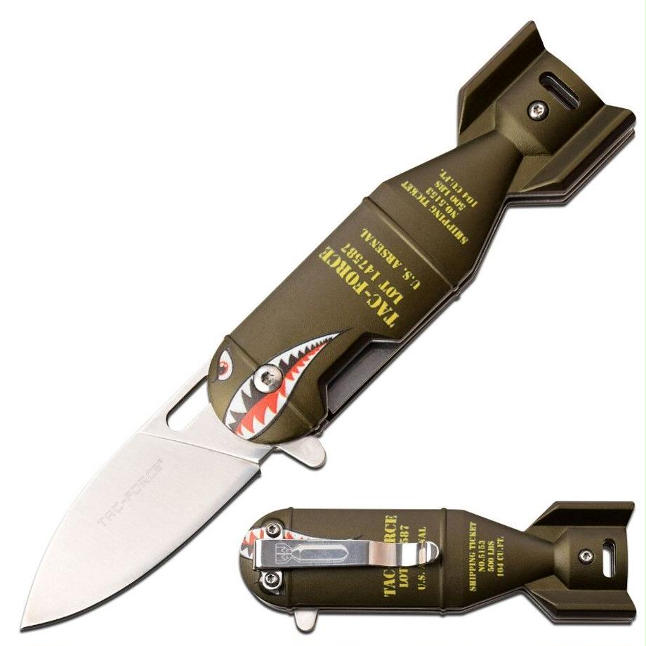 TAC-FORCE Shark Bomb Knife Green