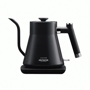Aiwa 愛華 鵝頸手沖電茶壼 AA-K21G  304不鏽鋼  0.8公升  英國Strix安全溫控器