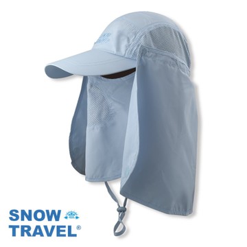【SNOW TRAVEL】AH-4 抗UV遮陽休閒帽(臉/肩頸部防曬設計，進口HIGH-IQ抗 UV40布料)
