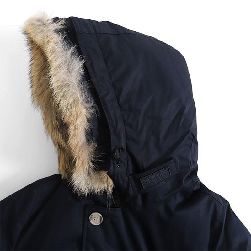 Woolrich ウールリッチ ファー付き ラミネーテッドコットンパーカー HC