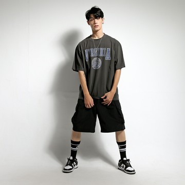 【JPG】圖案字母 VIRGINIA 百搭上衣 復古街頭T恤