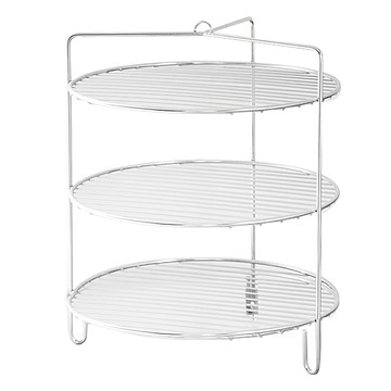 桶子雞三層架組附水盤 - 多功能餐桌展示架 聚會派對適用  1組  銀色