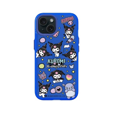 iPhone 15 Clear 激光藍 - 三麗鷗-酷洛米20週年 - 酷玩系列-表情包