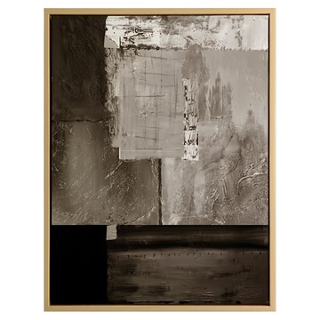 砌 抽象藝術掛畫  59.4 x 42cm  木色