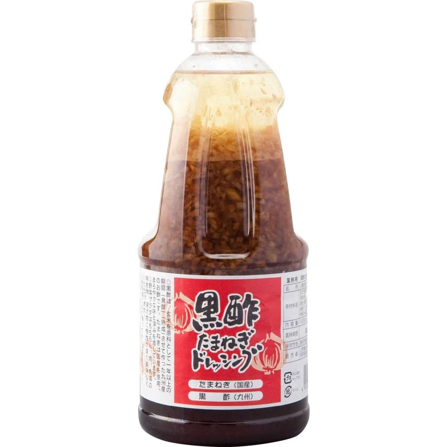 (代引不可) (同梱不可)業務用黒酢たまねぎドレッシング(1L×6本)