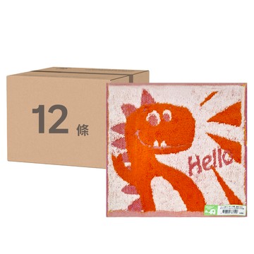 DASING 達興 HELLO緹花小方巾 22x23cm  恐龍 顏色隨機  12條