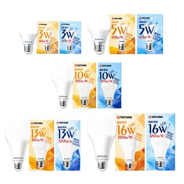 【蝦皮直營】大同LED節能燈泡1入 晝光色/燈泡色-3W/5W/10W/13W/16W 省電