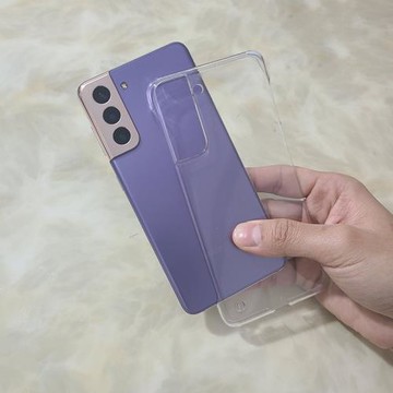 適用于三星s21手機殼無邊框透明殼s21ultra半包硬殼超薄s21+防摔