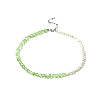 [NG品微瑕疵] [韓國] 繽紛薄荷糖鎖骨鍊 / 2色 / Colorful Mint Necklace