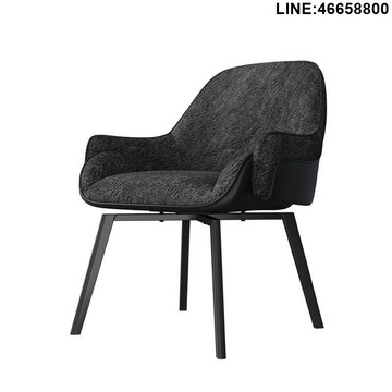 免運 開立發票 餐椅 洽談椅 沙發椅 真皮椅 拍攝椅 道具椅 意式極簡360度可旋轉餐椅輕奢家用餐桌椅高級感書桌椅子新款 旋轉餐椅