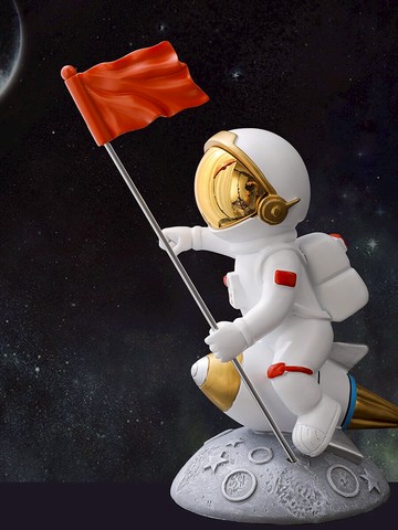 創意宇航員擺件輕奢高檔家居飾品搬家禮物喬遷新居客廳酒柜裝飾品