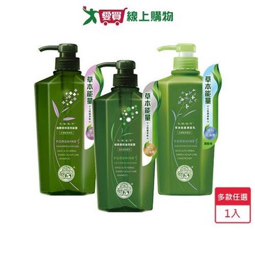 芙夏妮草本能量洗潤髮550ml(迷迭香控油/岩蘭草保濕/潤髮)【愛買】