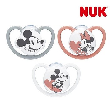 NUK SPACE米奇超透氣矽膠安撫奶嘴 18-36m/2入(4895151559479) 264元