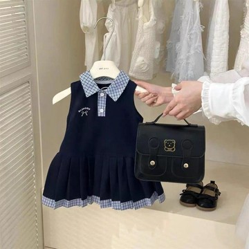 臺灣出貨🎊新款女童連衣裙兒童夏裝洋氣女孩公主學院裙子2026夏季寶寶背心裙大減價🎁
