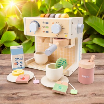 荷蘭 New Classic Toys - 義式經典木製咖啡機